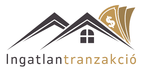 Gold House Building Real Estate Logo